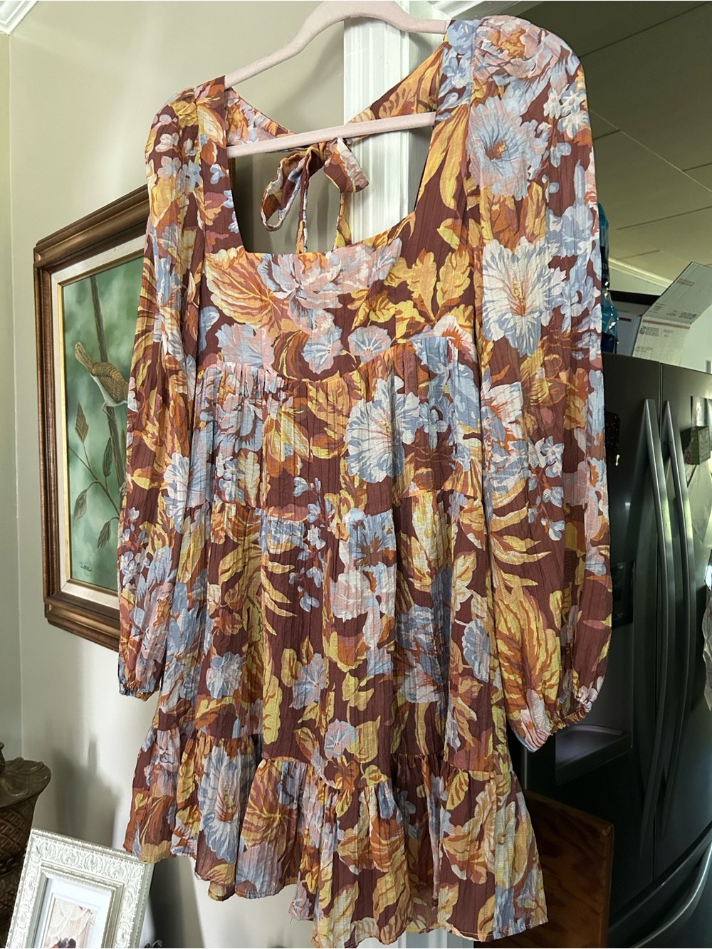 MINKPINK Floral Long Sleeve Dress